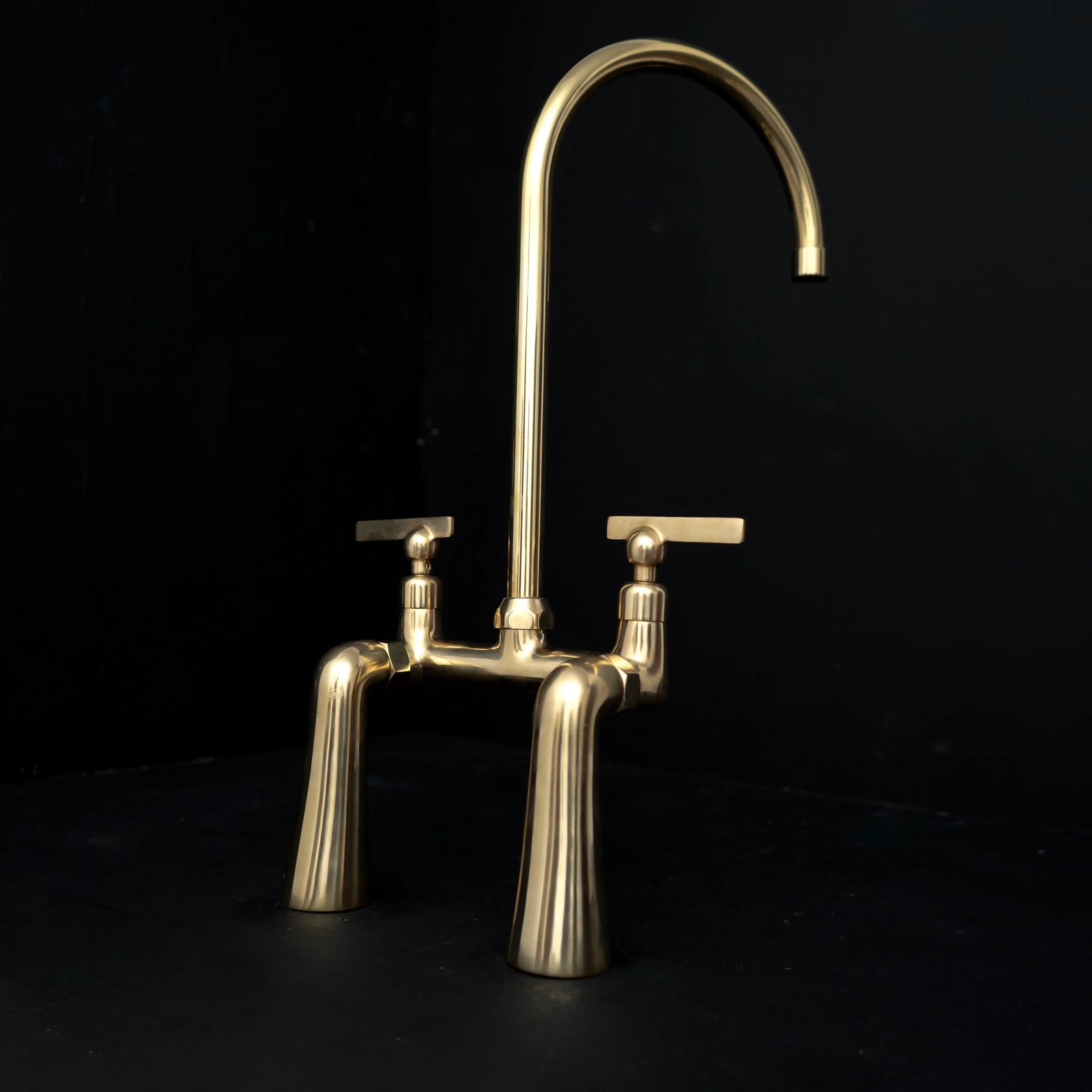 What Is a Bridge Faucet? Why They're Making a Comeback in 2025 featuring Golden Arc Unlacquered Brass Bridge Kitchen Faucet