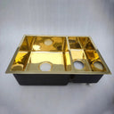 Workstation Sink Double Bowl - Brass For Homes - 