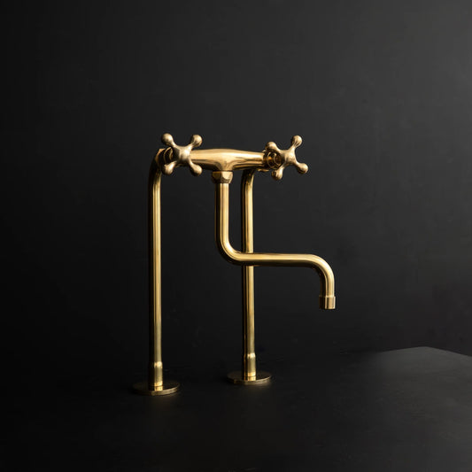 The S Spout Kitchen Faucet - Brass For Homes - 