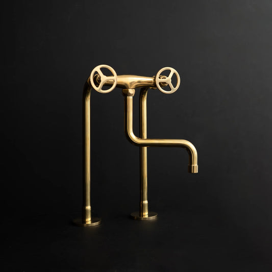 The S Spout Kitchen Faucet - Brass For Homes - 