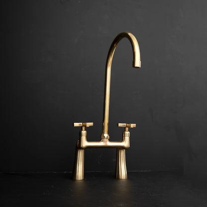 Verve Bridge Kitchen Faucet - Brass For Homes - 