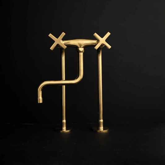 The S Spout Kitchen Faucet - Brass For Homes - 