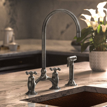 Victorian Bridge Faucet - Brass For Homes - Kitchen - faucets - top - 1 - 10 - pmax