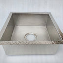 Handmade Silver Square Kitchen Sink - Brass For Homes - Drop Sink