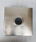 Handmade Silver Square Kitchen Sink - Brass For Homes - Drop Sink