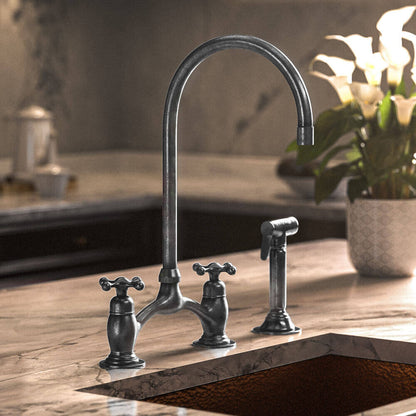 Victorian Bridge Faucet - Brass For Homes - Kitchen - faucets - top - 1 - 10 - pmax