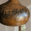 Aged Hammered Copper Pendant – Rustic Dome Light for Farmhouse Kitchens - Brass For Homes - 