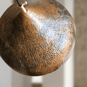 Aged Hammered Copper Pendant – Rustic Dome Light for Farmhouse Kitchens - Brass For Homes - 