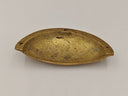 Unlacquered Brass Cup Pulls kitchen hardware for cabinets, drawers, sinks, drains, pot rails, and kitchen utility areas - view 3