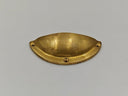 Unlacquered Brass Cup Pulls Kitchen Hardware detail view 4