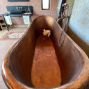 Antique Copper Bathtub Bath Fixture Bathtub detail view 2
