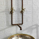 Antique Copper Wall Mount Faucet Sink Sinks detail view 2