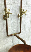 Antique Copper Wall Mount Faucet Sink Sinks detail view 4