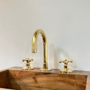 Three Holes Bathroom Faucet Bathroom Faucets product photo