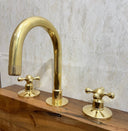 Three Holes Bathroom Faucet bathroom faucet for bathroom vanities, powder rooms, basin sinks, and vintage-inspired wash spaces - view 3