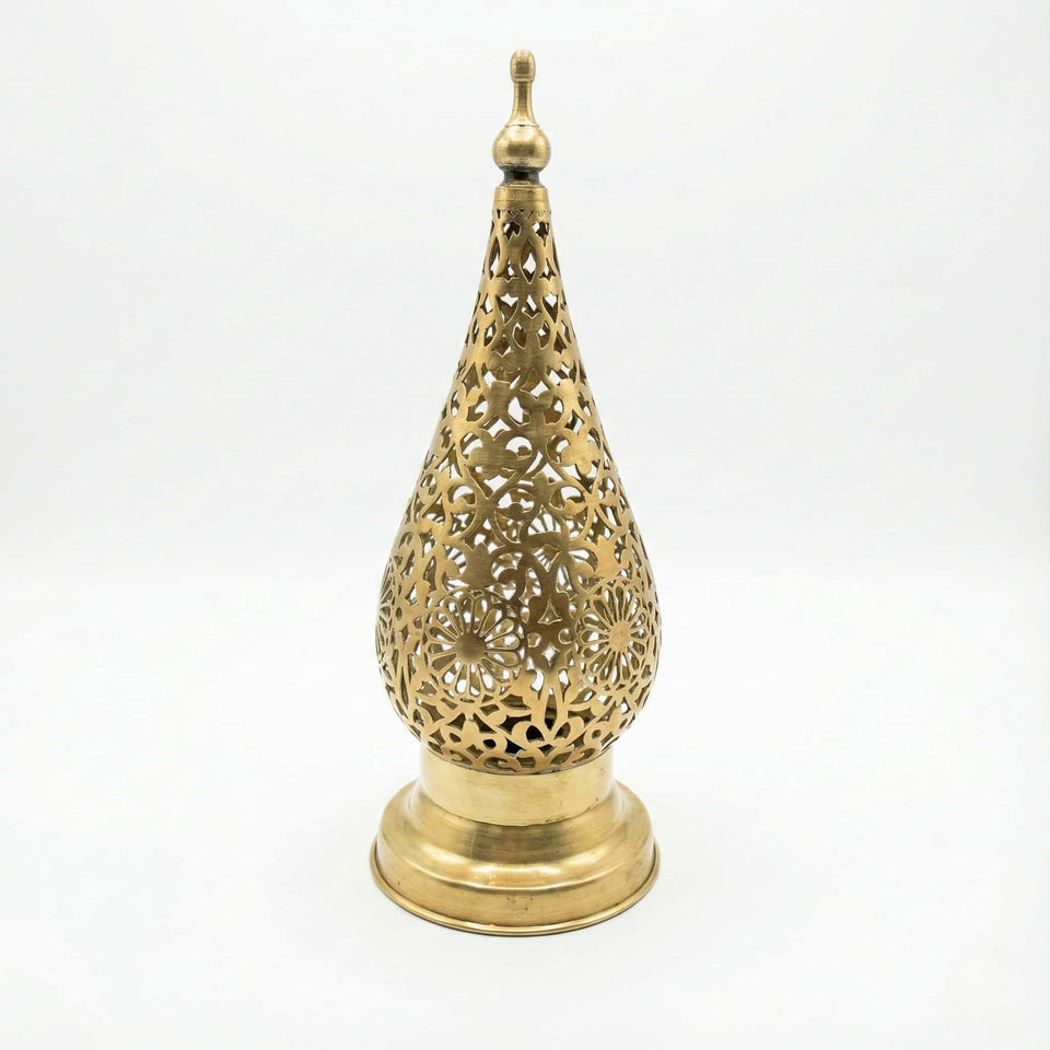 Brass Bedside Lamp — Hand-Pierced Moroccan Table Light pendant light for kitchen islands, dining rooms, vanities, and warm artisan interiors - view 1