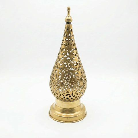 Brass Bedside Lamp — Hand-Pierced Moroccan Table Light Pendant Lighting product photo