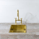 Unlacquered Brass Bridge Kitchen Faucet - Brass For Homes - kitchen - faucets