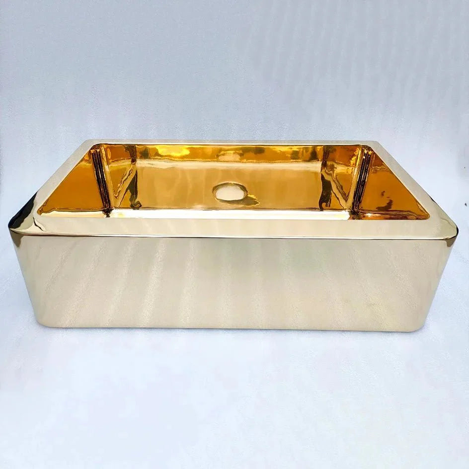 Cascade Farmhouse Sink - Brass For Homes - 