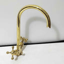 Brass Gooseneck Faucet Single Hole Bathroom Faucets detail view 4