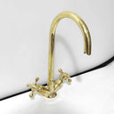 Brass Gooseneck Faucet Single Hole Bathroom Faucets detail view 5