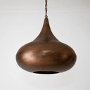 Brass Pendant Light – Handmade Perforated Onion Dome Ceiling Lamp - Brass For Homes - 