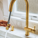 Brass Pull Down Kitchen Faucet Kitchen Faucets detail view 2