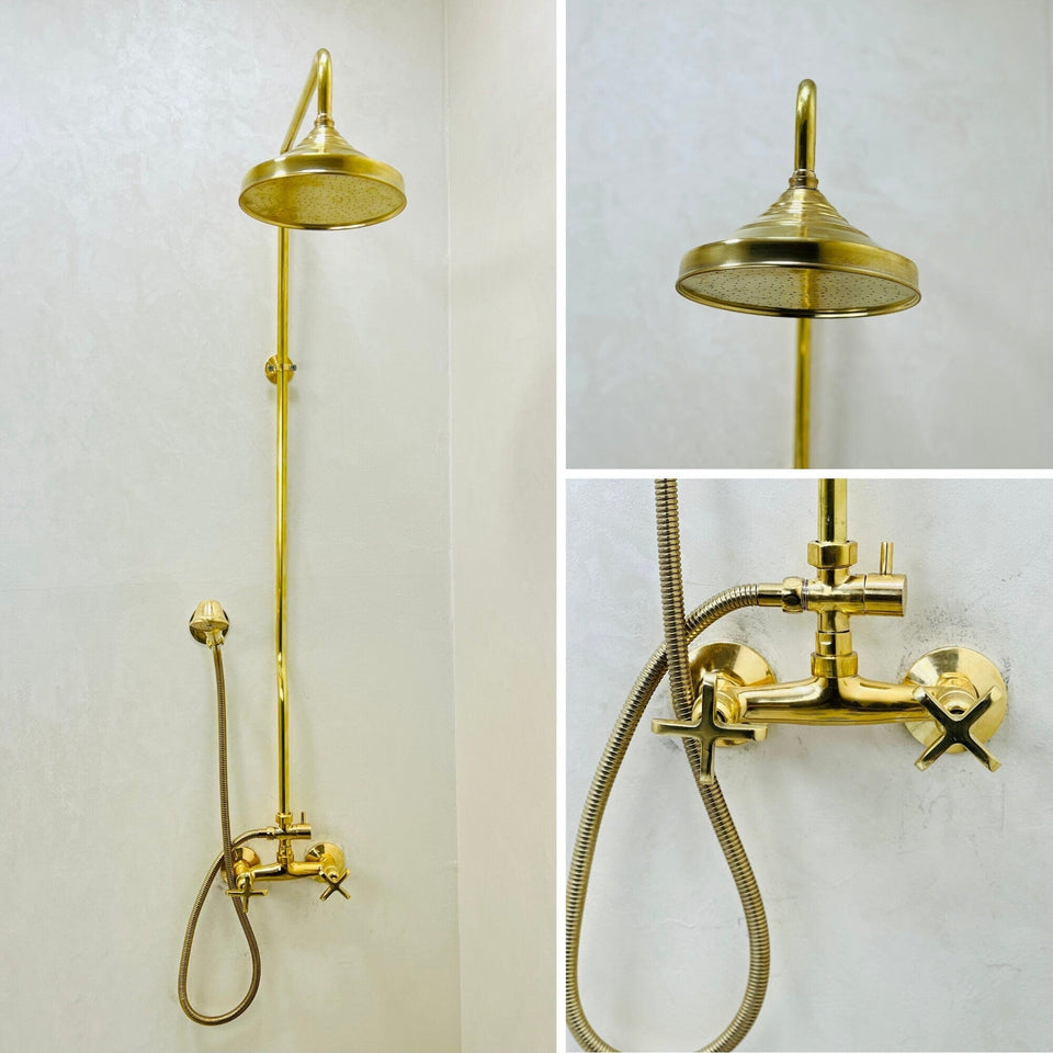 Unlacquered Brass Rain Shower Shower Systems product photo