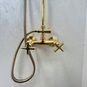 Unlacquered Brass Rain Shower Shower Systems detail view 4