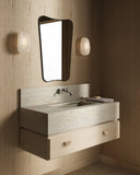 Butterfly Mirror - Unlacquered Solid Brass wall mirror for bathrooms, entryways, dressing rooms, and decorative wall styling - view 5