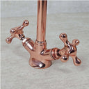 Copper Gooseneck Bathroom Faucet – Solid Brass Basin Tap Bathroom Faucets detail view 3