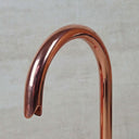 Copper Gooseneck Bathroom Faucet – Solid Brass Basin Tap bathroom faucet for bathroom vanities, powder rooms, basin sinks, and vintage-inspired wash spaces - view 5