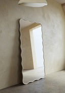 Edged Joy Full Length Mirror - Unlacquered Solid Brass Mirrors detail view 2