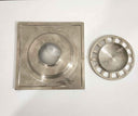 Engraved Silver Floor drain kitchen hardware for cabinets, drawers, sinks, drains, pot rails, and kitchen utility areas - view 5