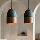 Green Patina Pendant for Vintage Dining or Bar Lighting - Brass For Homes - 