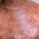 Hammered copper flared dome pendant installed over kitchen island – rustic ceiling light – Brass For Homes