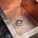 Hammered Copper Undermount Sink - Brass For Homes - Farm Sink