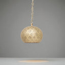 Handcrafted Brass Pendant Lamp – Moroccan Engraved Ceiling Light pendant light for kitchen islands, dining rooms, vanities, and warm artisan interiors - view 1