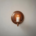 Handcrafted Copper Candle Sconce – Moroccan Rustic Wall Decor Home Decor detail view 2