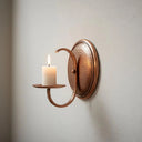 Handcrafted Copper Candle Sconce – Moroccan Rustic Wall Decor pendant light for kitchen islands, dining rooms, vanities, and warm artisan interiors - view 5