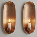 Handcrafted Copper Wall Candle Sconce – Moroccan Hammered Holder Home Decor detail view 5