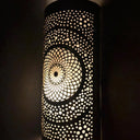 Handcrafted Cylindrical Brass Wall Lamp – Moroccan Filigree Sconce pendant light for kitchen islands, dining rooms, vanities, and warm artisan interiors - view 4