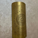 Handcrafted Cylindrical Brass Wall Lamp – Moroccan Filigree Sconce Pendant Lighting detail view 5