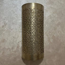 Handcrafted Cylindrical Brass Wall Sconce – Moroccan Filigree Light Pendant Lighting detail view 5