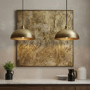 Handcrafted Hammered Brass Pendant Light – Industrial Rustic Ceiling Lamp Pendant Lighting detail view 4