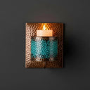 Handcrafted Polished Copper Wall Sconce – Moroccan Artisan Light pendant light for kitchen islands, dining rooms, vanities, and warm artisan interiors - view 4