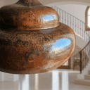 Hammered Solid Copper Pendant – Rustic Dome Ceiling Light for Farmhouse pendant light for kitchen islands, dining rooms, vanities, and warm artisan interiors - view 3