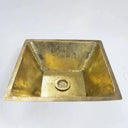 Handcrafted Unlacquered Brass Bathroom Sink - Brass For Homes - 