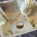 Handcrafted Unlacquered Brass Bathroom Sink - Brass For Homes - 