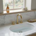 Handcrafted Widespread Brass Bathroom Faucet – Cross Handle Tap bathroom faucet for bathroom vanities, powder rooms, basin sinks, and vintage-inspired wash spaces - view 3